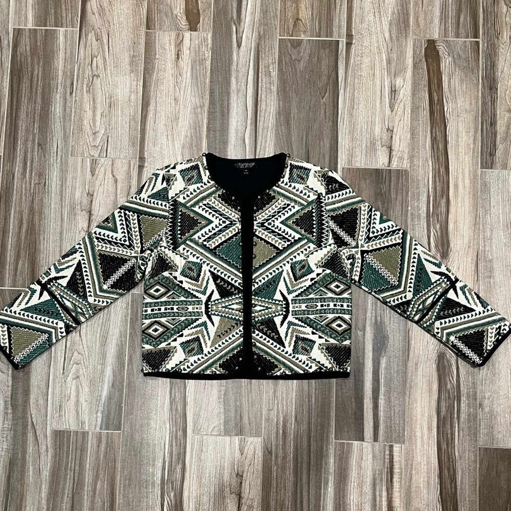 Topshop embroidered jacket